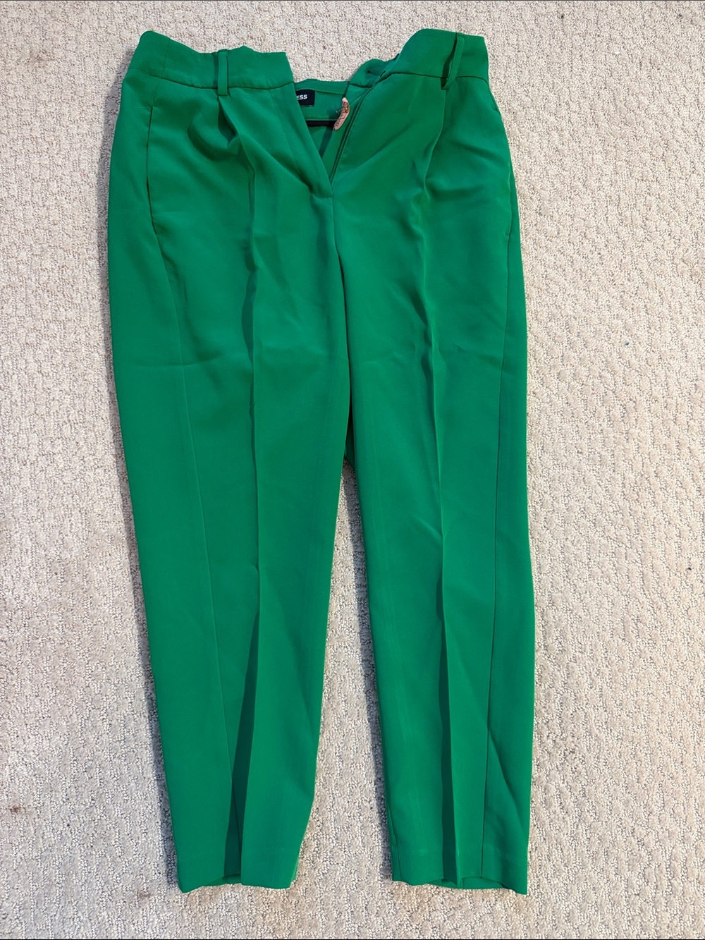 Express Green Straight Leg Pants